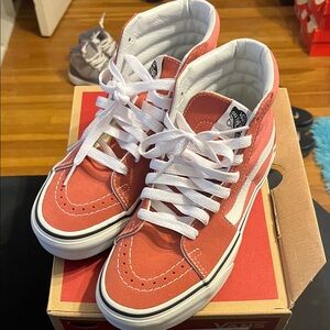 Vans Sk8-Hi Sneakers - Faded Rose with White Stripe